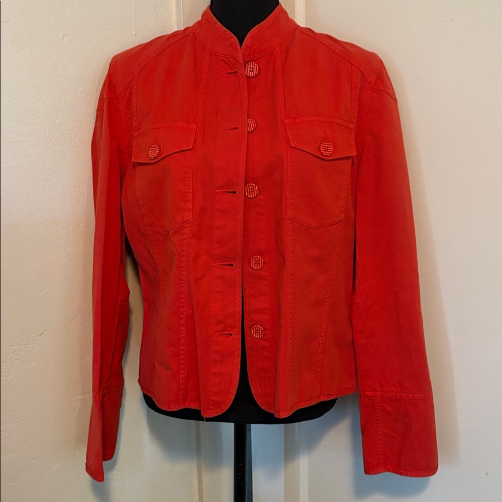 Etro red Milano Vibrant Jacket.